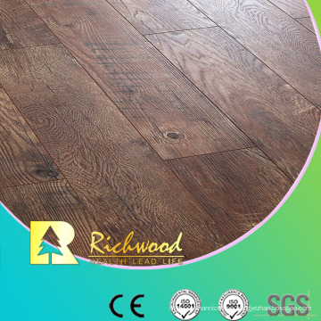 12.3mm HDF Embossed V-Grooved Oak Water Resistant Laminated Flooring